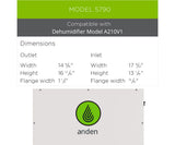 Anden Duct Kit A210V1 Ventilation/Air Conditioning