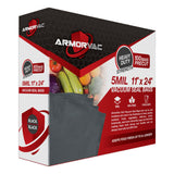 ArmorVac 11"x24" 5mil Precut Vacuum Seal Bags All Black (100 Pack)
