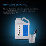 Athena Balance, pH Up, Buffer & Stabilizer for Hydroponic Irrigation Systems, 1 Gallon