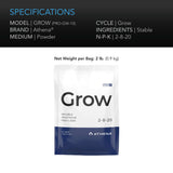 Athena Pro Grow, Dry Soluble Vegetative Fertilizer, Five 2 lb. Bags
