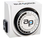Autopilot Dual-Outlet Analog Grounded Timer 1725W 15A 24 Hour