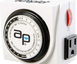 Autopilot Dual-Outlet Analog Grounded Timer 1725W 15A 24 Hour