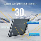 BougeRV 400W 12V 10BB Mono Bifacial Solar Panel