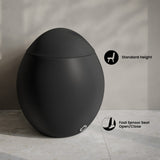 Swiss Madison Plaisir Smart One-Piece 1.28 GPF Single Flush Toilet in Matte Black