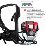 2HP Honda Concrete Vibrator with Flex Shaft Cable Whip Backpack