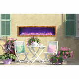 Amantii Panorama BI-72-DEEP-OD Deep 72 Inch linear Indoor or Outdoor Electric Fireplace