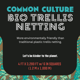 Common Culture Bio Trellis Netting Bulk Roll 4 ft x 3,280 ft w/ 6in Squares