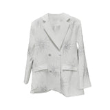 Black high-end suit jacket for women loose fitting suit for women