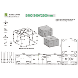 BudBox Pro Titan Plus-HL White 240x240x220cm (8'x8'x7'4")