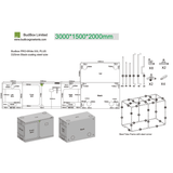 BudBox Pro XXL Plus White 150x300x200cm (5'x10'x6'6")