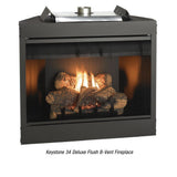 American Hearth Empire Keystone Deluxe B-Vent Fireplace - 36"