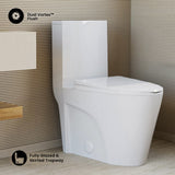 Swiss Madison St. Tropez One-Piece Elongated Toilet Vortex Dual-Flush 1.1/1.6 gpf (6 - Pack)