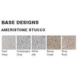 Cal Flame Stucco and Tile Dining Height Rectangle Propane Gas Fire Pit FPT-RT501M