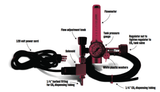 Carbon Accelerator CO2 Regulator w/ Flow Meter - REG-1
