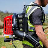 Cardinal 63.3cc Backpack Leaf Blower 675 CFM 196 MPH Gas Powered Professional Lawn Care Landscaping Yard Cleanup