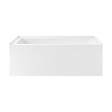 Swiss Madison Voltaire 60 x 30 Skirted Left Drain Soaking Apron Bathtub in Glossy White with Integrated Overflow, Drain Included (12 - Pack)