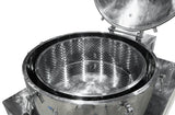 Certified 280L Jacketed Stainless Steel Centrifuge with Explosion Proof Motor and Siemens Controller - 85LB Max Capacity