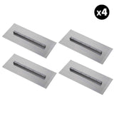 Set of 4 - 4.75″ x 9″ Replacement Finishing Trowel Blades Bar Mount for Tomahawk 24" Power Trowels