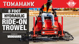 8 Foot Ride-On Concrete Power Trowel with 35HP Vanguard Engine
