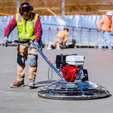 46" Concrete Power Trowel 8.5HP Honda Combo Blades and Float Pan Cement Finishing Tool