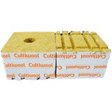 Cultiwool 6" x 6" x 4" Blocks of Cultilene Rockwool with Optidrain - Case of 64