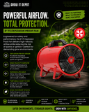 8" F5 Explosion Proof Fan