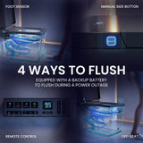 Swiss Madison Concorde One Piece Smart Toilet 1.28 GPF in Matte Gray with Heated Bidet, Air Drying, Night Light, Foot Sensor
