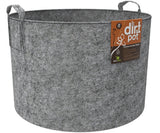 Dirt Pot Flexible Portable Planter Grey 30 gal w/ handles