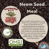 Down To Earth™, Neem Seed Meal 6-1-2, All Natural Fertilizer, Single Ingredient (5 LBS.)
