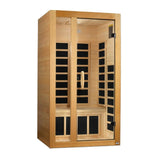 Golden Designs Ultra Low EMF 1-Person Dynamic "Gracia" Infrared Sauna with Hemlock Wood | Model: DYN-6119-01 Elite