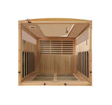 Golden Design Ultra Low EMF 2-Person Dynamic "Versailles" FAR Infrared Sauna with Hemlock Wood | Model: DYN-6202-03 Elite