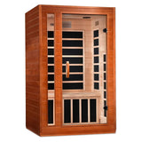 Golden Designs Low EMF 2-Person Dynamic "Cardoba" FAR Infrared Sauna with Hemlock Wood | Model: DYN-6203-01
