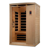 Golden Designs Ultra Low EMF 2-Person Dynamic "Venice Elite" FAR Infrared Sauna with Hemlock Wood | Model: DYN-6210-01 Elite
