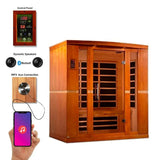 Golden Design "Bergamo Elite" Dynamic Ultra Low EMF Infrared Sauna 4-Person w/ Hemlock Wood | Model: DYN-6440-01 Elite