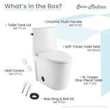Swiss Madison St. Tropez One-Piece Elongated Toilet Side Flush 1.28 gpf (6 - Pack)