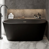 Swiss Madison Claire 60" Freestanding Bathtub in Matte Black