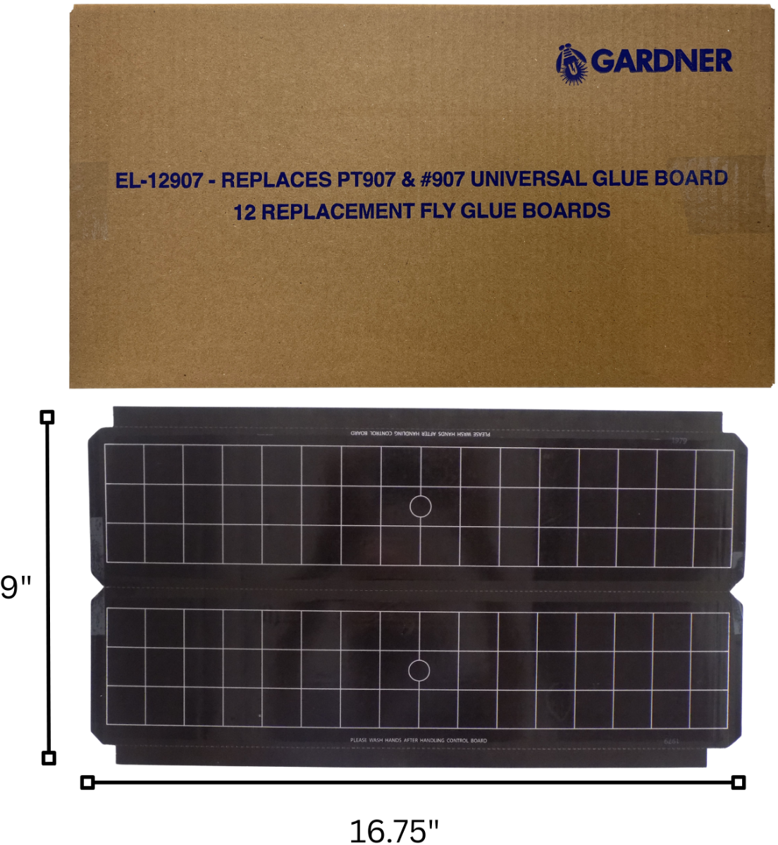 Gardner 9” x 16.75” Universal 907 Type Glueboard (EL-12907) - 12 Pack ...