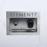 Elementi Plus Carrara Marble Pocelain Fire Table OFP121BW