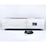 Elementi Plus Carrara Marble Pocelain Fire Table OFP121BW