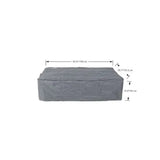 Elementi Plus Carrara Marble Pocelain Fire Table OFP121BW