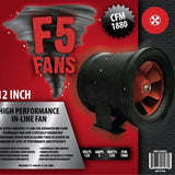 F5 Fans 12" Inline Duct Fan Climate Control