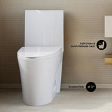 Swiss Madison St. Tropez One-Piece Elongated Toilet Vortex Dual-Flush 1.1/1.6 gpf (6 - Pack)