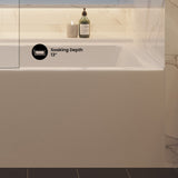 Swiss Madison Voltaire 60 x 30 Skirted Left Drain Soaking Alcove Bathtub in Glossy White (13 - Pack)