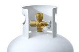 Flame King 100LB Multi-Valve Propane Tank High Capacity Filler