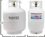 Flame King 10lb Propane Tank LP Cylinder with OPD