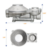Flame King 2-Stage 300,000 BTU Propane LP Vertical Super Compact Regulator
