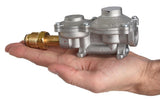 Flame King 2-Stage 160,000 BTU Propane LP Horizontal Super Compact Regulator