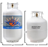 Flame King 30lb Propane Tank LP Cylinder with OPD