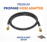 Flame King 48-Inch Thermo Rubber RV Slide Out Hose Assembly 3/8'' ID Female to Female