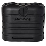 Flame King Dual 30LB LP Propane Tank Light Plastic Heavy Duty Cover RV Trailer Black